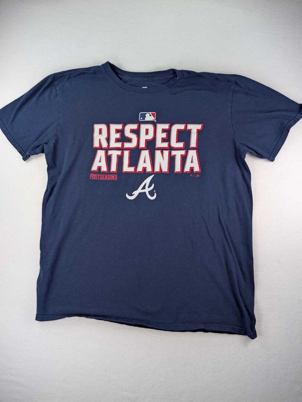Atlanta Braves Respect Atlanta 2020 Postseason Fanatics T-Shirt Navy L